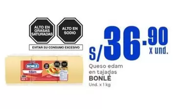 Bonlé - Queso edam en tajadas