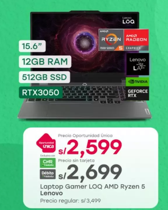 Lenovo - Laptop Gamer LOQ AMD Ryzen 5