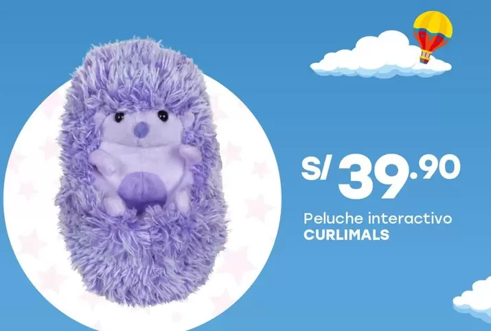 Peluche interactivo CURLIMALS