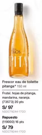 PTS - Frescor eau de toilette pitanga 150 ml