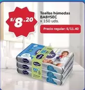 Babysec - Toallas húmedas