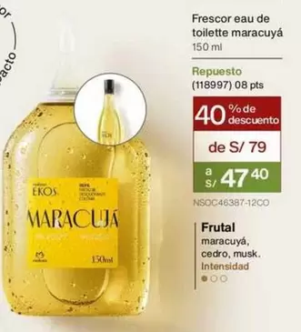 Ekos - Frescor eau de toilette maracuyá