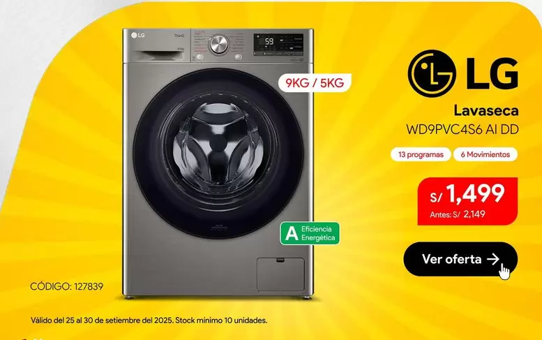Lg - Lavaseca WD9PVC4S6 AI DO