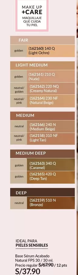 Piel - Base Sérum Acabado Natural FPS 30