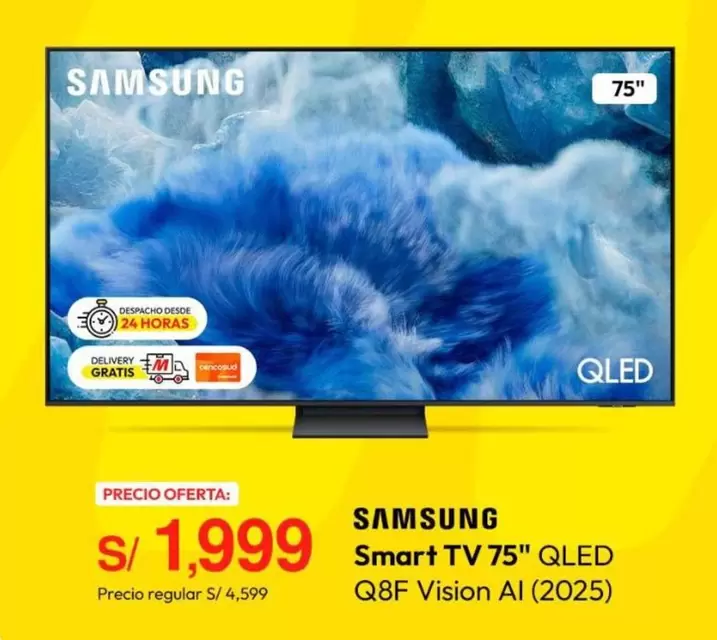 Samsung - Smart TV 75" QLED Q8F Vision Al (2025)