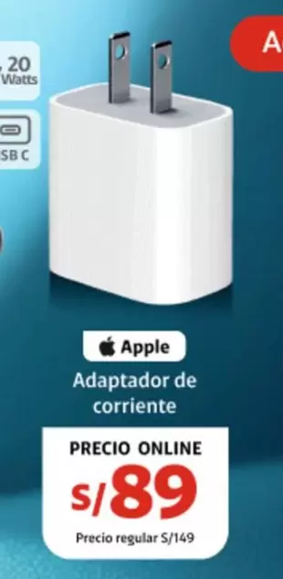 Apple - Adaptador de corriente