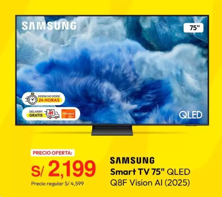 Samsung - Smart TV 75" QLED