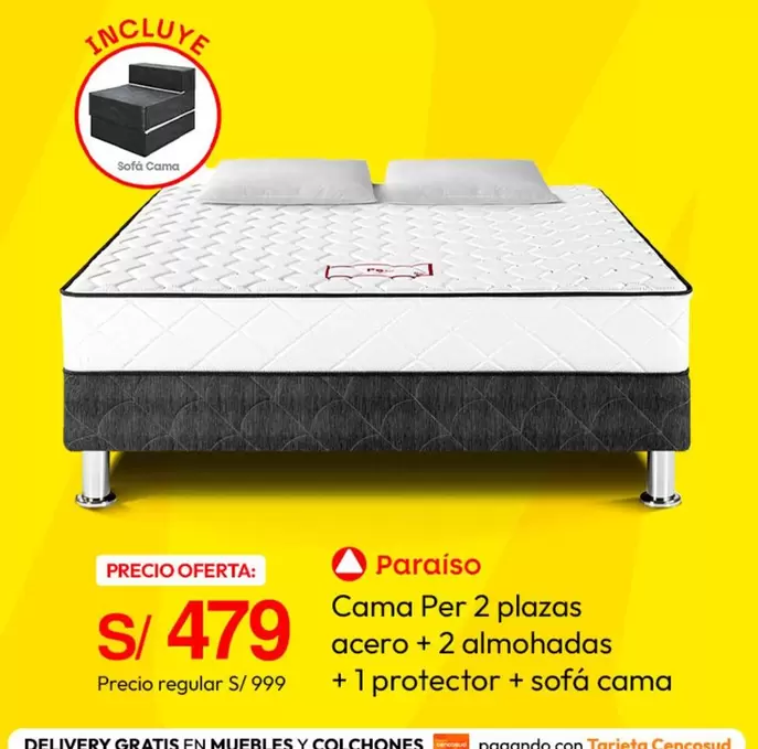Cama Per 2 plazas