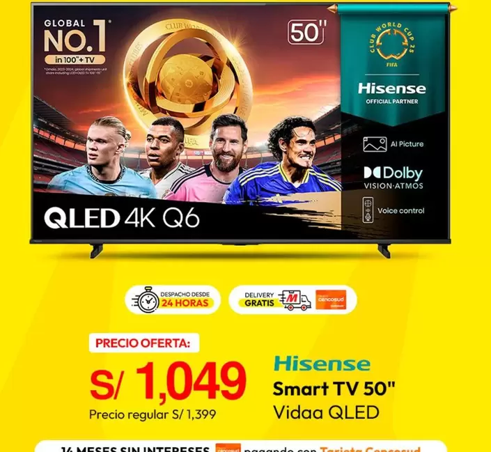 Hisense - Smart TV 50"