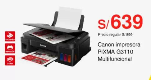 Canon - impresora PIXMA G3110 Multifuncional