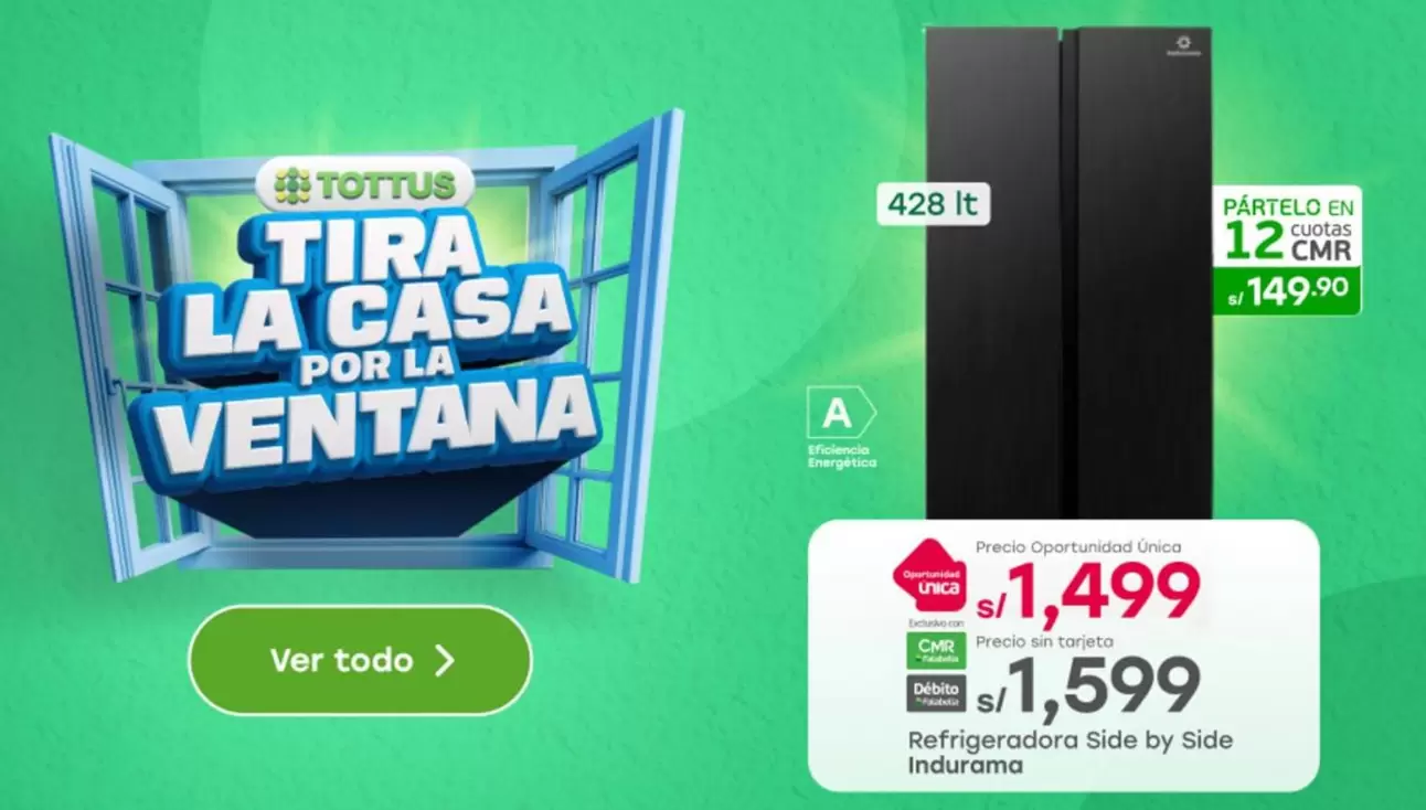 Indurama - Refrigeradora Side by Side
