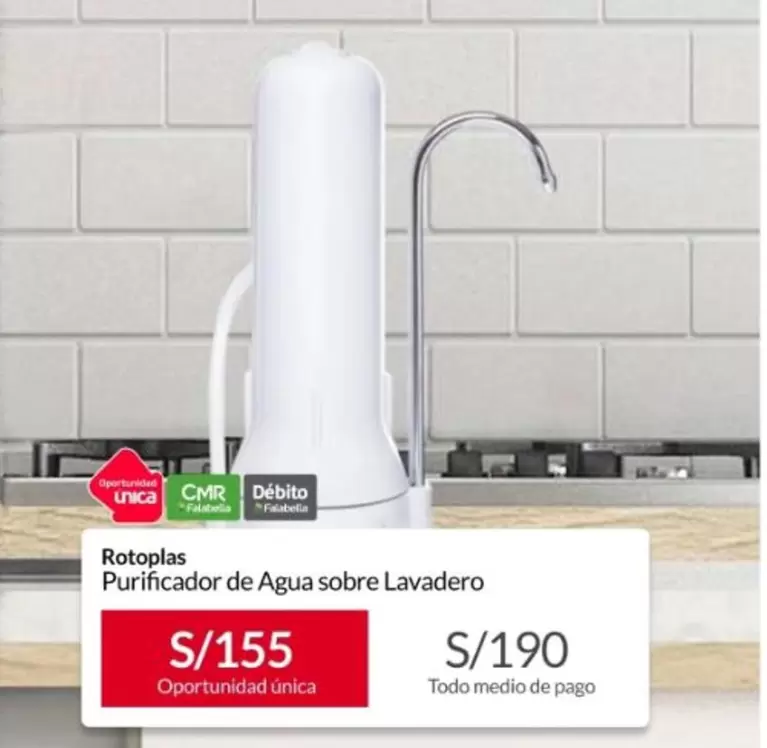 Rotoplas - Purificador de Agua sobre Lavadero