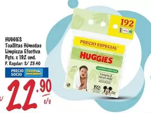 Huggies - Toallitas Húmedas Limpieza Efectiva