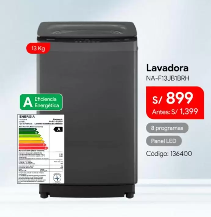 Lavadora NA-F13JB1BRH