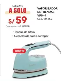 Solo - VAPORIZADOR DE PRENDAS VPM-9
