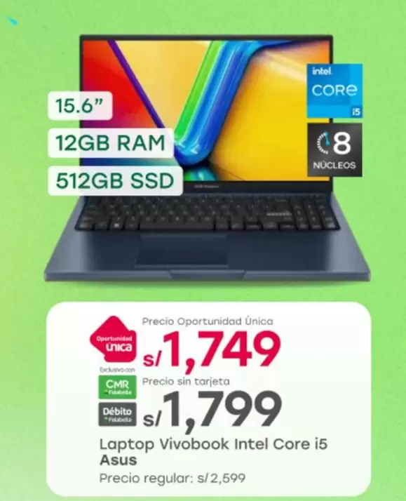 Asus - Laptop Vivobook Intel Core i5