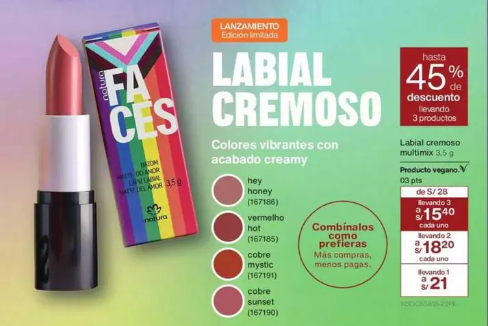 Amor - LABIAL CREMOSO