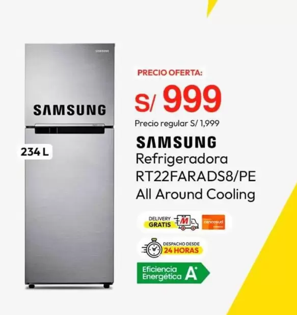 Samsung - Refrigeradora RT22FARADS8/PE