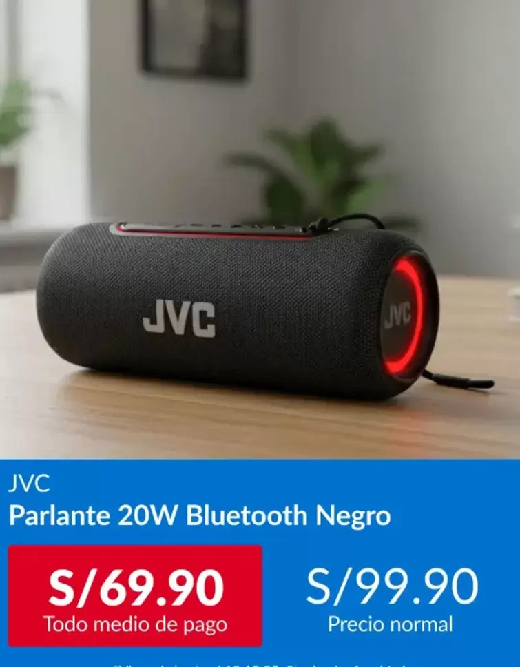 JVC - Parlante 20W Bluetooth Negro