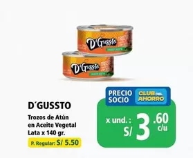 Trozos de Atún en Aceite Vegetal Lata x 140 gr.