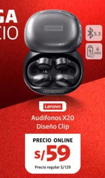 Lenovo - Audífonos X20