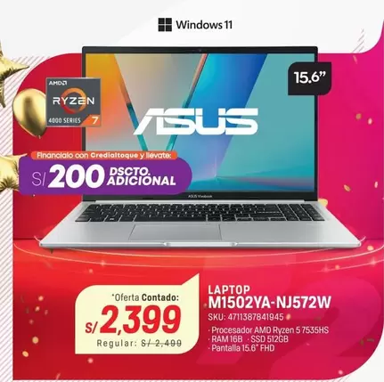 Asus - M1502YA-NJ572W