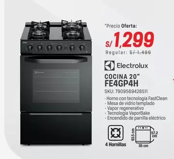 Electrolux - COCINA 20" FE4GP4H