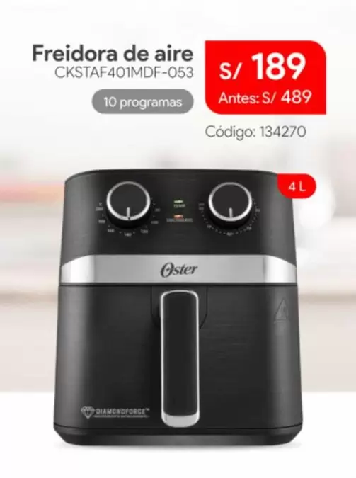 Oster - Freidora de aire CKSTAF401MDF-053