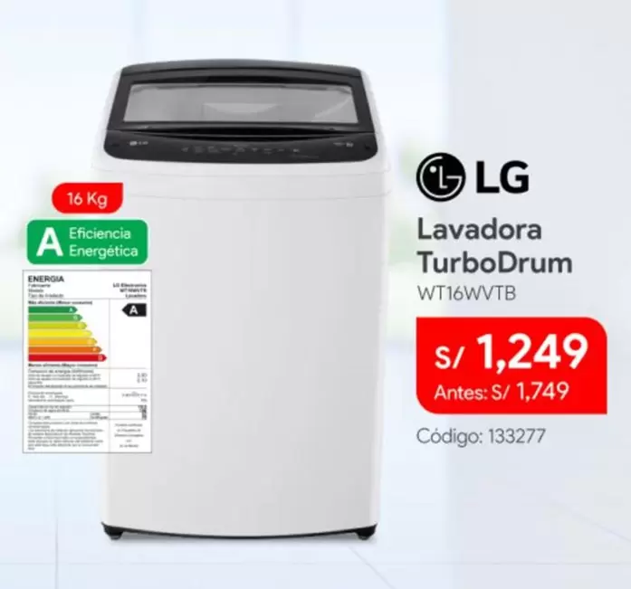 Lg - Lavadora TurboDrum WT16WVTB