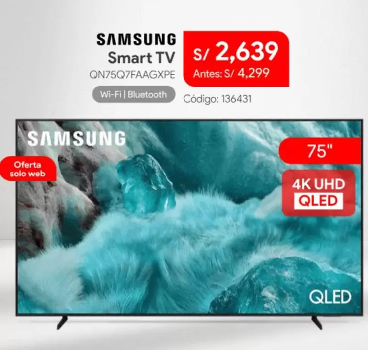Samsung - Smart TV QN75Q7FAAGXPE