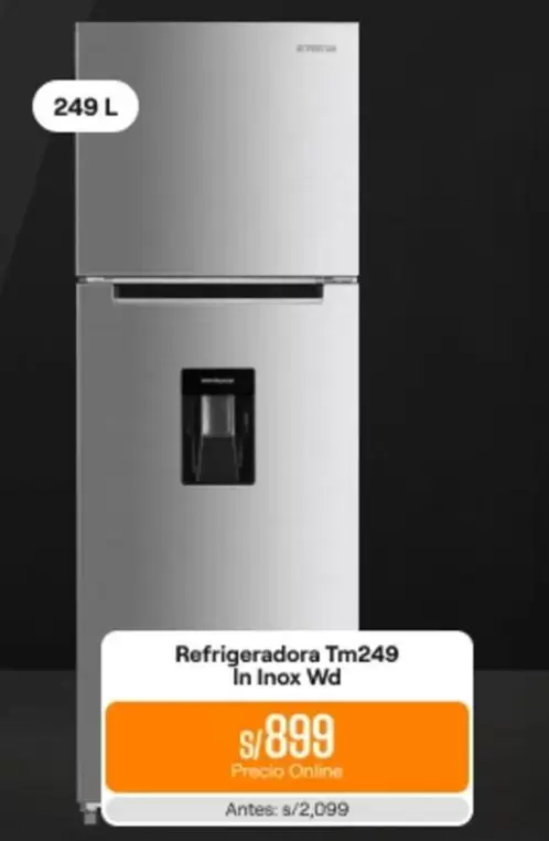 WD - Refrigeradora Tm249 In Inox Wd