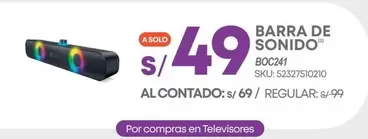 Solo - BARRA DE SONIDO BOC241
