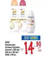 Dove - Desodorante Aromas Variados