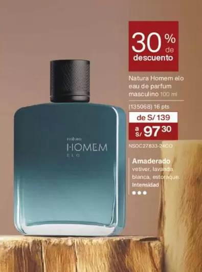 Natura - Homem elo eau de parfum masculino 100 ml