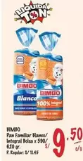 Bimbo - Pan Familiar Blanco/Integral