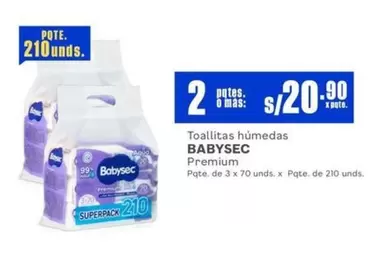 Babysec - Toallitas húmedas