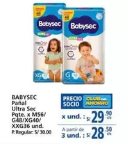 Babysec - Pañal Ultra Sec
