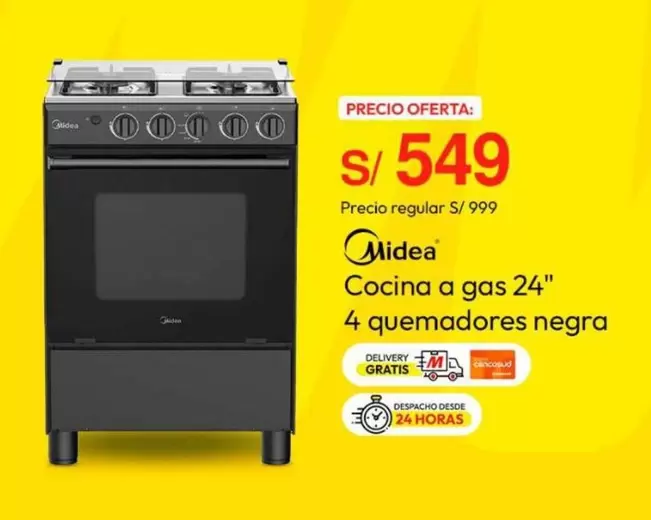 Cocina a gas 24"