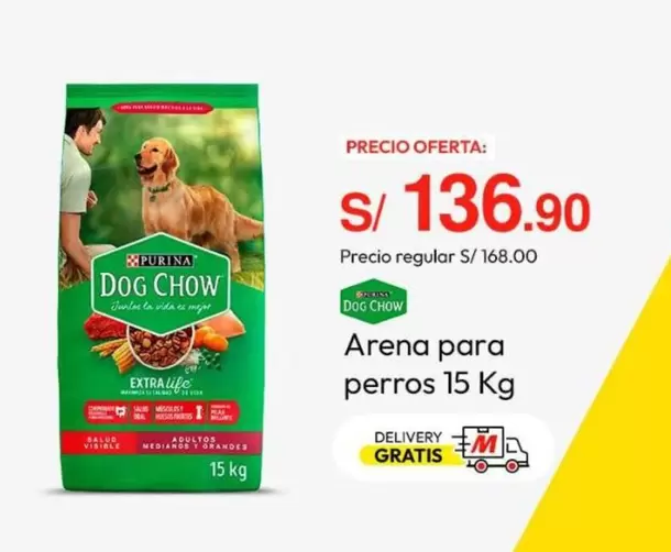 Dog Chow - Arena para perros 15 Kg