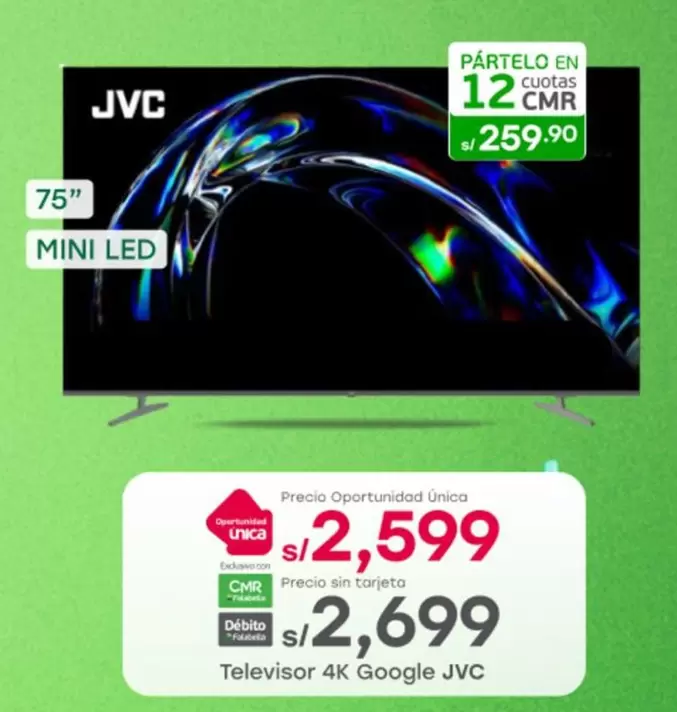 JVC - Televisor 4K Google