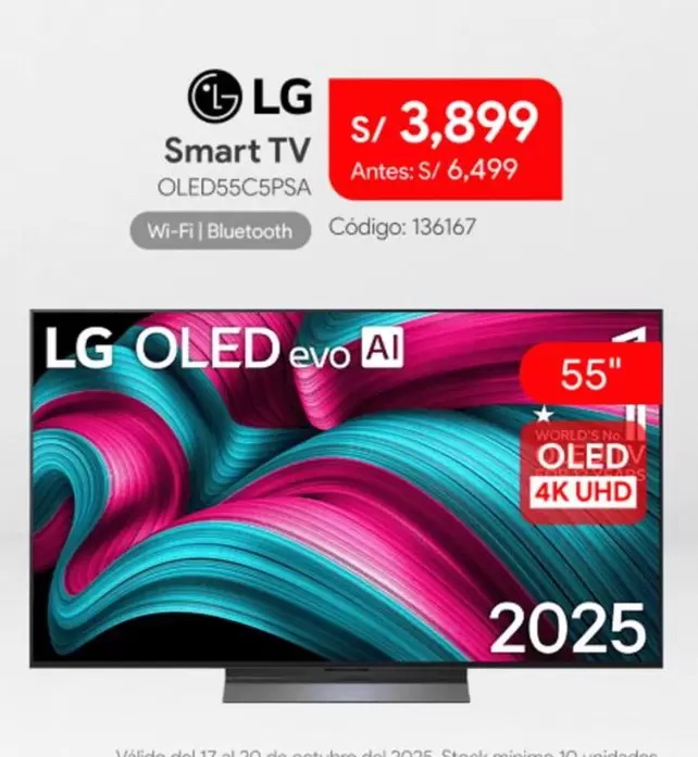 Lg - Smart TV OLED55C5PSA