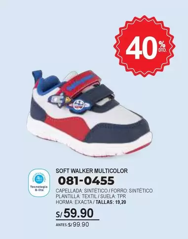 SOFT WALKER MULTICOLOR 081-0455