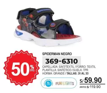 Spiderman - SPIDERMAN NEGRO