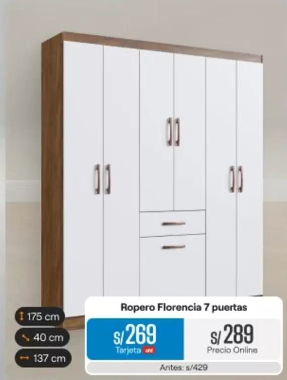 Ropero Florencia 7 puertas