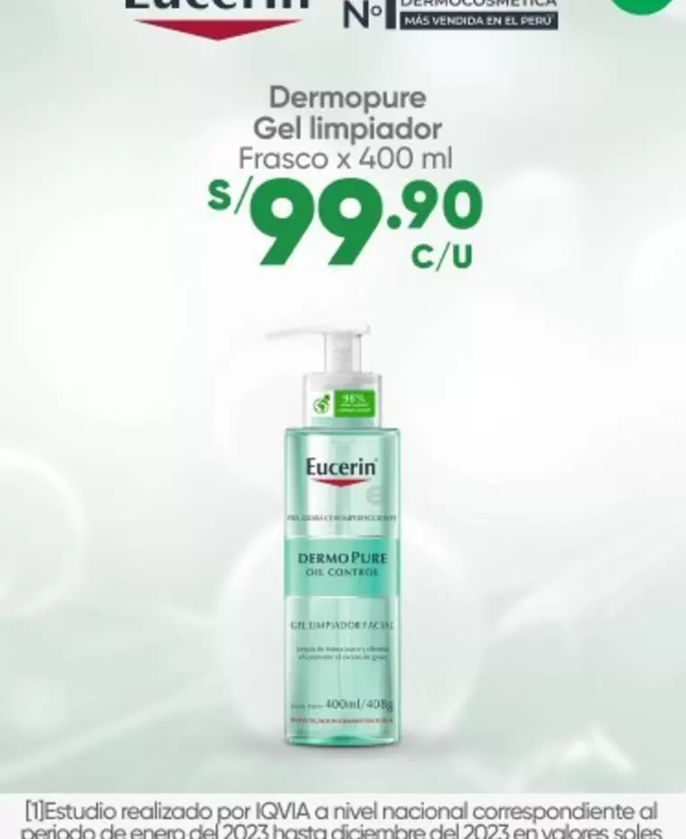 Eucerin - Dermopure Gel limpiador
