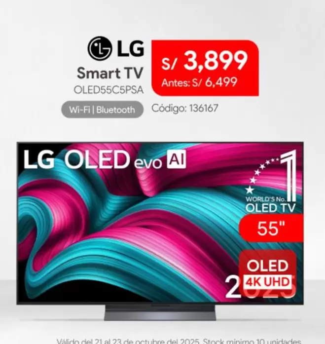 Lg - Smart TV OLED55C5PSA