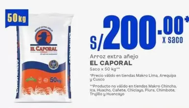 Arequipa - Arroz extra añejo