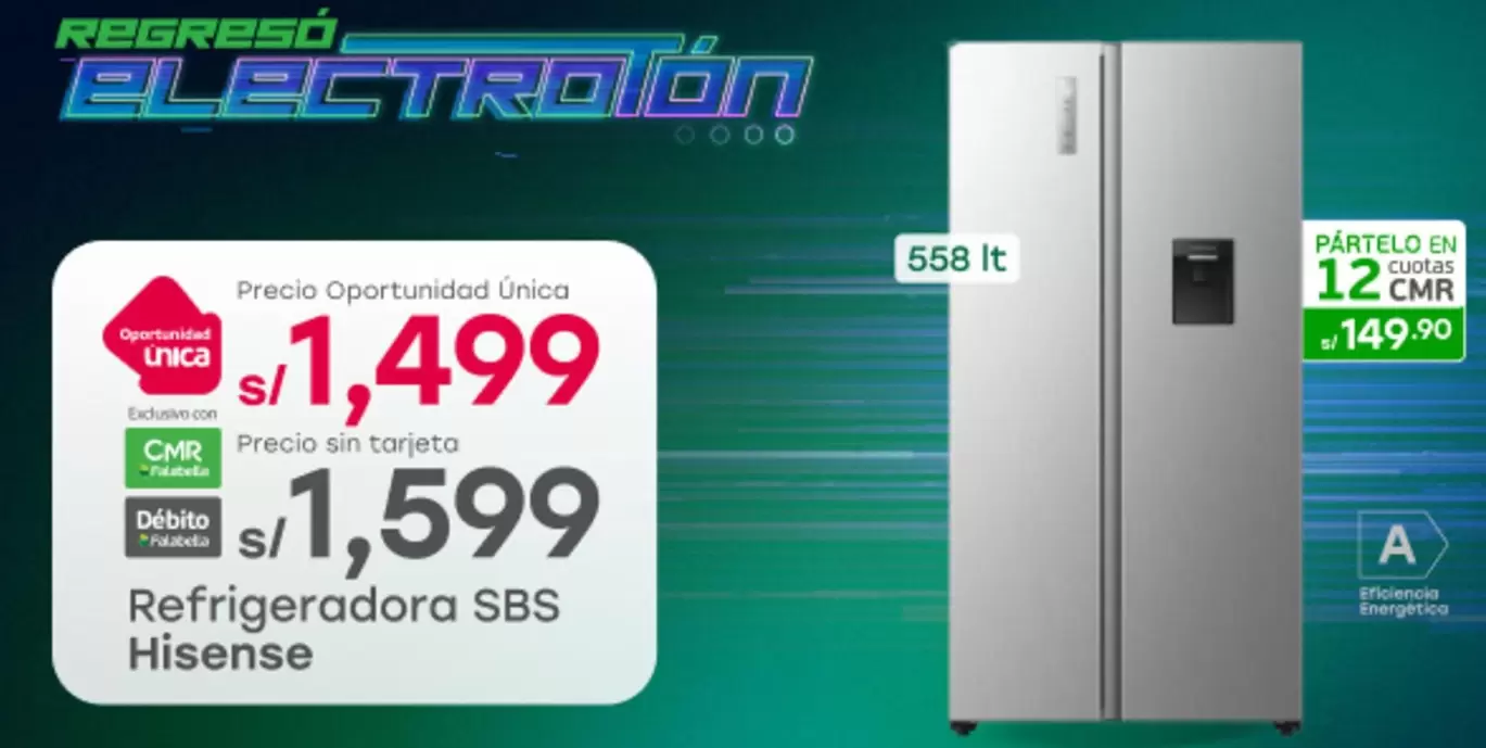 Hisense - Refrigeradora SBS