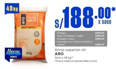 Aro - Arroz superior nir