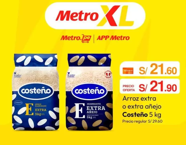 Costeño - Arroz extra o extra añejo